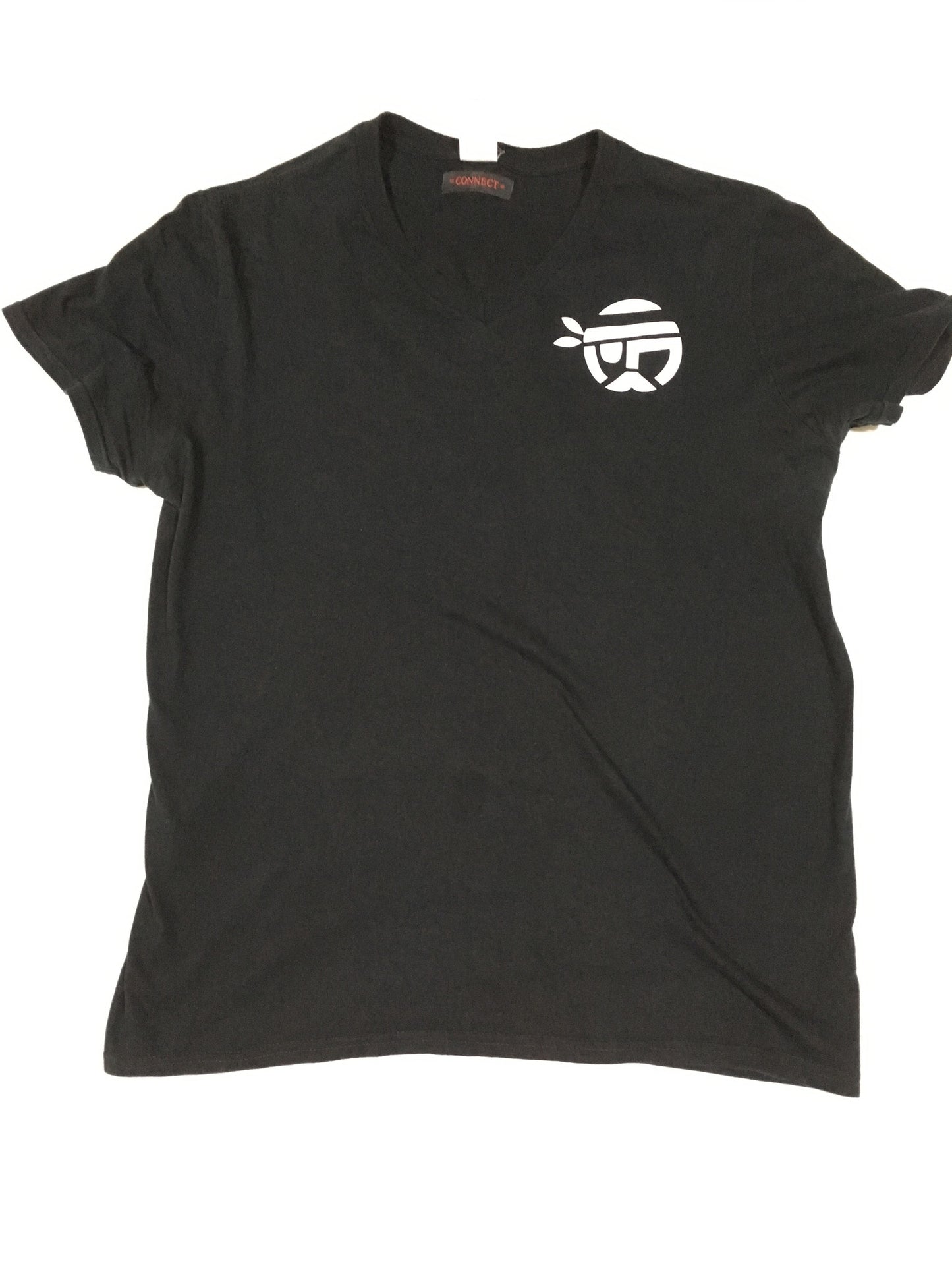 Connect V-Neck T-Shirt - Black/White