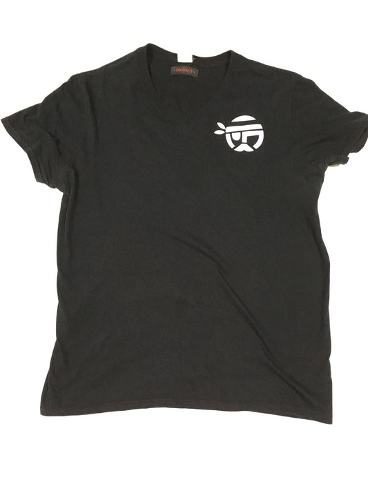 Connect V-Neck T-Shirt - Black/White