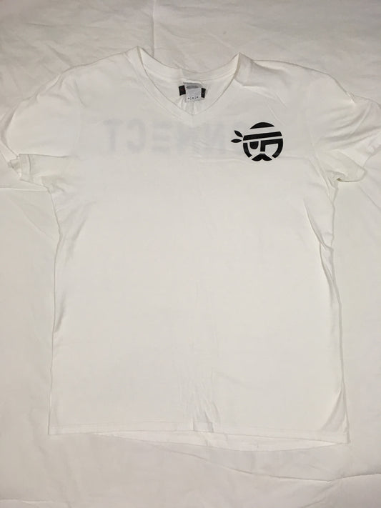 Connect V-Neck T-Shirt - White/Black
